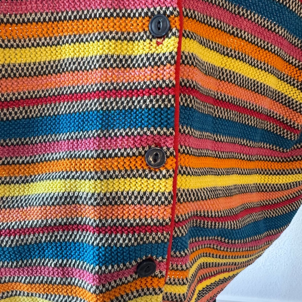 Re/Done Multicolor Striped Button Down Shirt - image 3